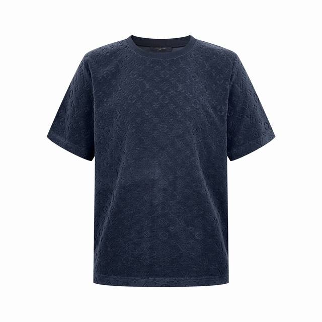 Louis Vuitton embossed terry short-sleeved custom-made soft cotton blend terry l