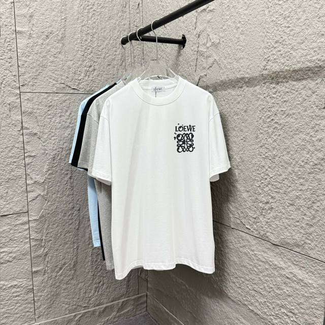Loe* Luo Yi* 2025 Spring/Summer classic simple totem letter foaming process pers