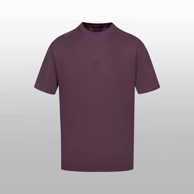 Top version difference currency - 1V embossed short sleeve - Color raspberry pur