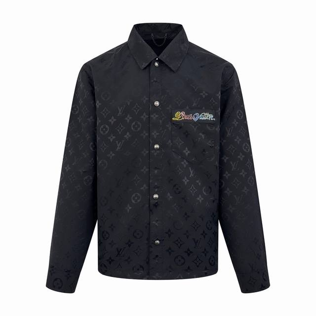 Louis Vuitton corrugated jacquard jacket shirt, custom-made with mulberry cotton