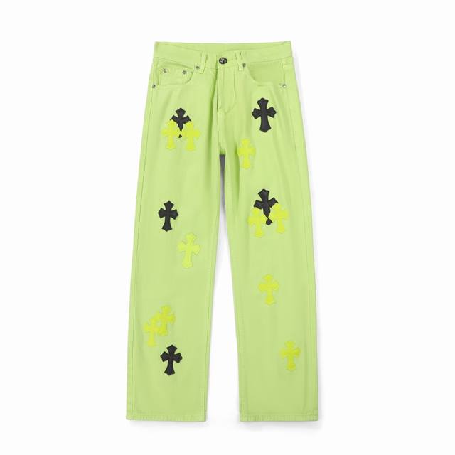 Chrome Hearts Ch Green Bull Jeans, the same pair worn by Yang Mi, are available