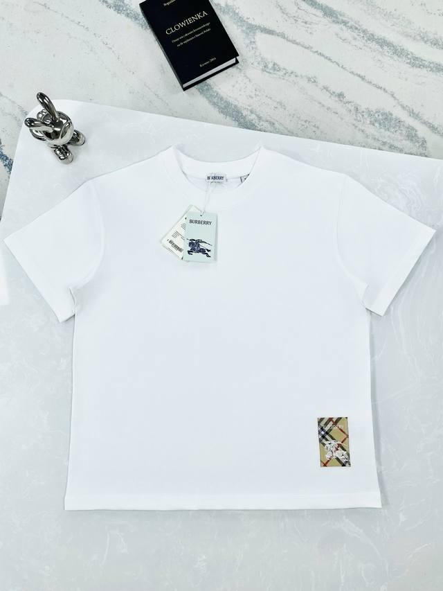 high version Burberry-Burberry-25Ss new equestrian knight logo round neck short-
