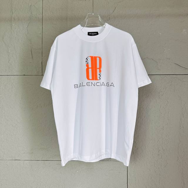Balenci*Ga Paris 2025 Spring and Summer new short-sleeved T-shirt classic letter