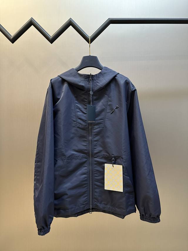 New color Lv double-sided windproof jacket solid color fabric uses nylon encrypt
