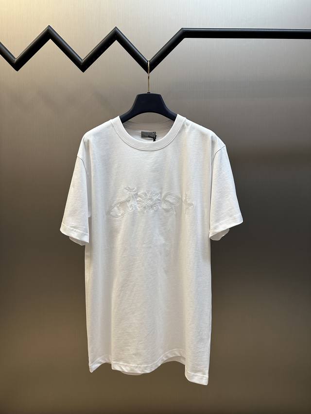 This Dior collaboration farewell embroidered round-neck short-sleeved cotton jer