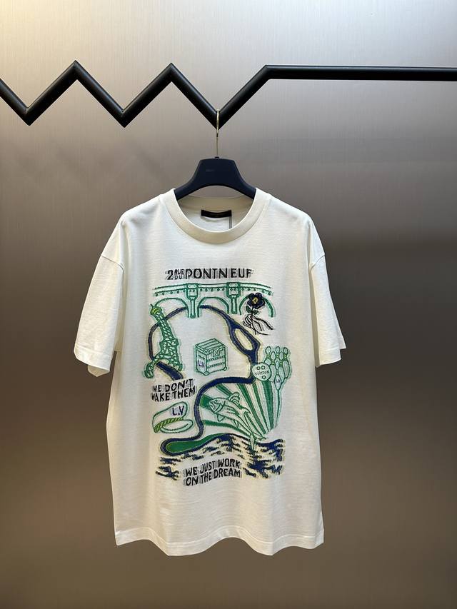 Lv Dream five-color flying thread jacquard short-sleeve fabric is made of 60S do