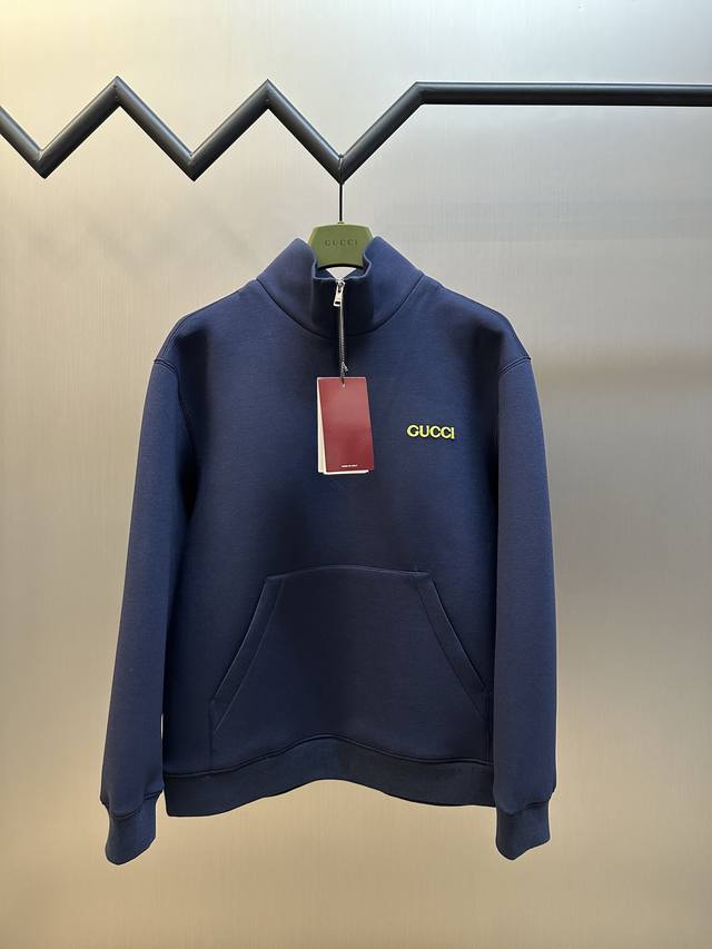 Gucci patch-embellished half-zip sweatshirt uses a golden ratio of 95% recycled