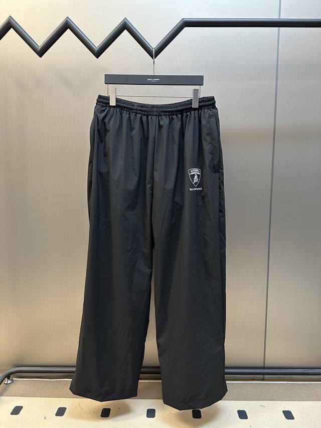 Balenciaga Lamborghini track pants. This collaboration combines Parisian high fa