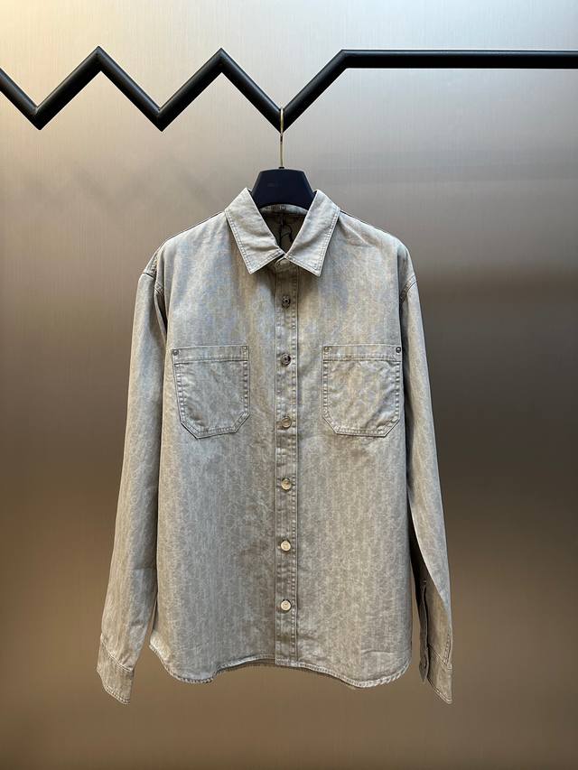 Dior space-dyed yarn discharge-printed shirt fabric is made of 40S double-strand