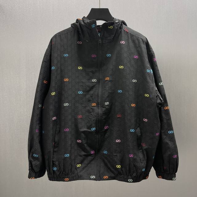 Gu Colorful Shredded Gg Jacquard Jacket Size: S-Xl The 2025 Early Fall collectio