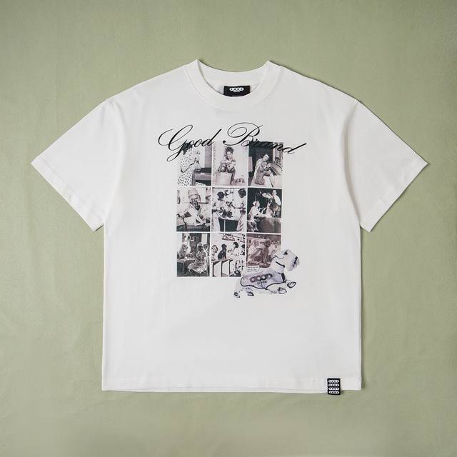 Pure original matching Goodbrand2025Ss retro portrait foam printing fashion high