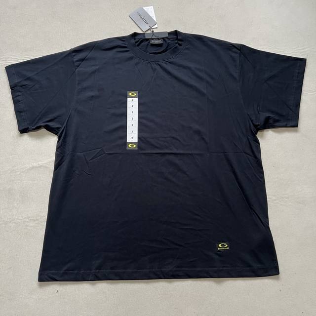 Balenciaga size sticker round neck short sleeves