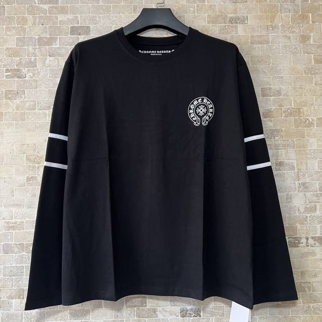 Ch Chrome Hearts Number 33 Printed Round Neck Long Sleeve