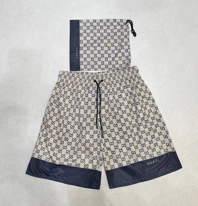 Gucci full-print letter beach shorts Size: S-Xl Fabric: Polyester polyester fibe