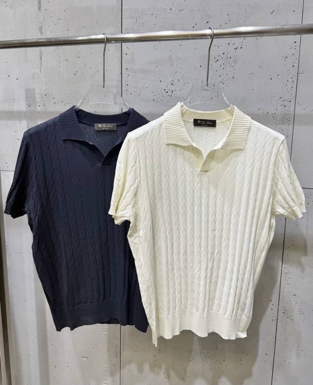 Loro Piana L Ss knitted short-sleeve top is made from custom-made fabric. This s