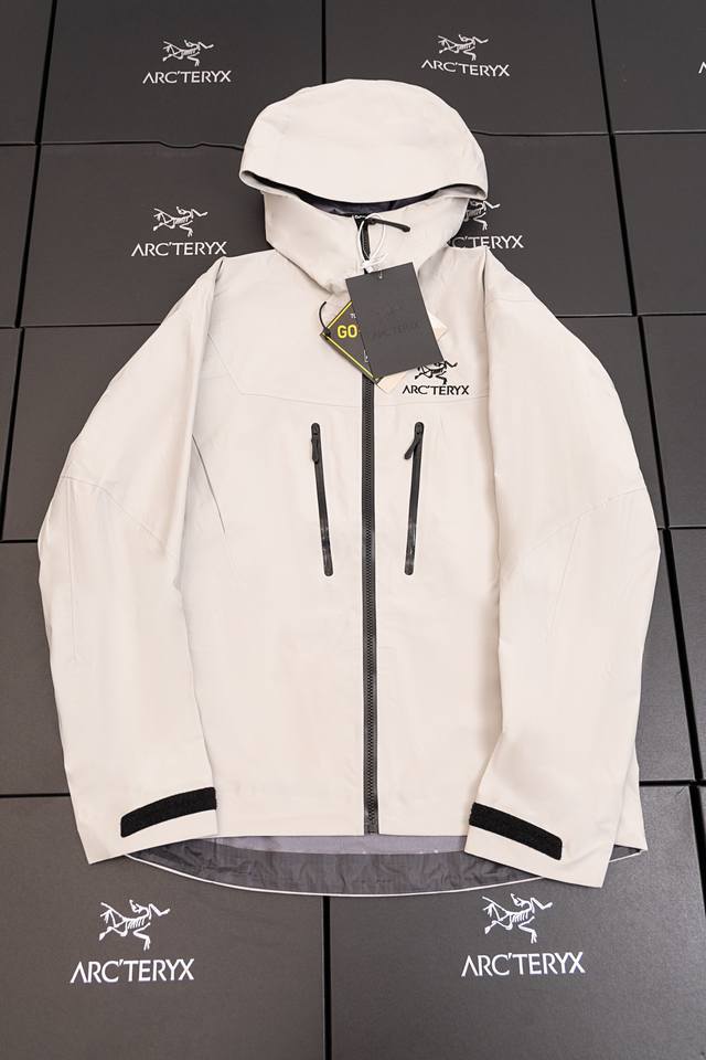 top-quality ivory white, model number J98. Arc'teryx Alpha SV GTX Guide Hardshel