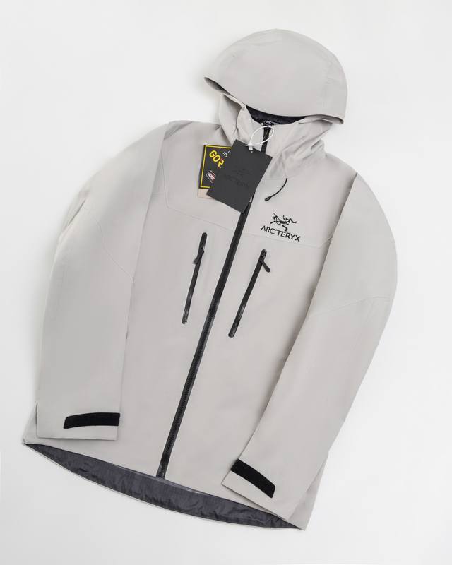 top-quality ivory white with a white base, model number J98. Arc'teryx Alpha SV