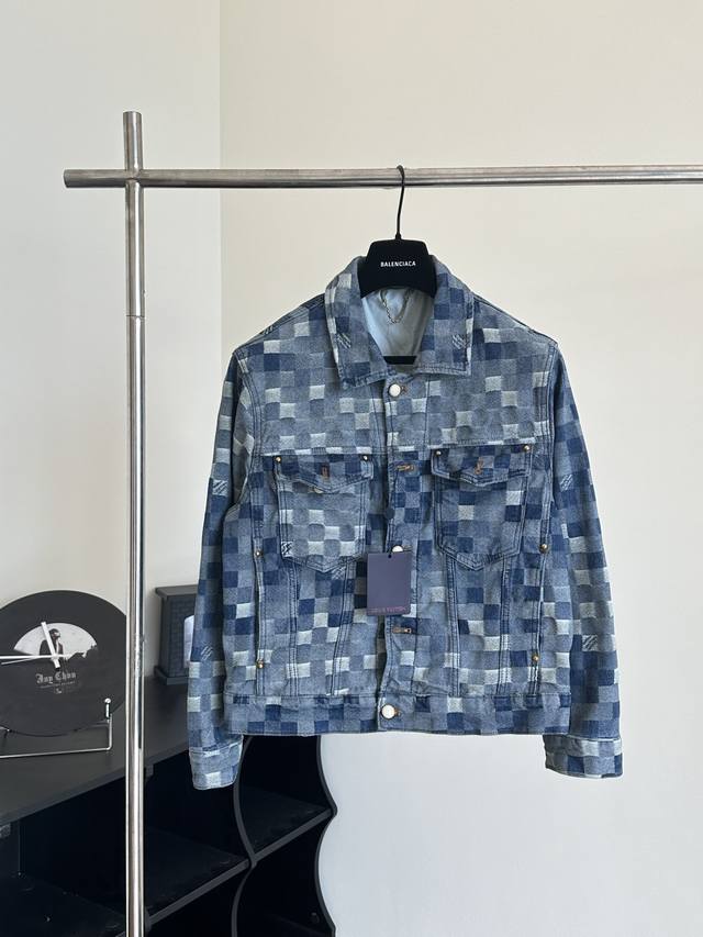 Lv Louis Vuitton Spring/Summer Mosaic Denim Jacket by Pharrell really understand