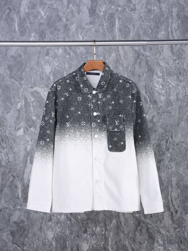Louis Vuitton Lv Ss22 full-print starry sky gradient denim jacket Morant same st