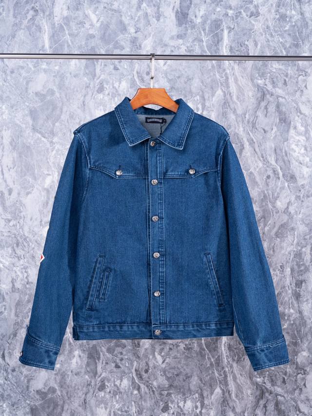 Chrome Hearts' latest Live Pure Edition Flame Vine Leather Denim Jacket, the sam