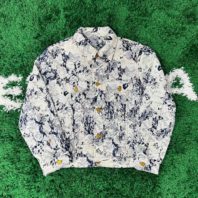 Louis Vuitton Fw22 Floral Print Denim Jacket - Purchased from the original model