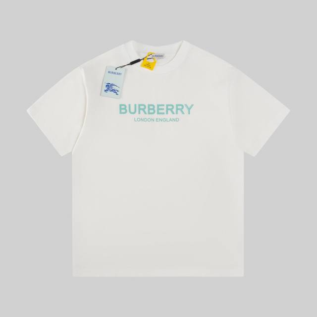 High-version Bbr letter logo printed couple short-sleeved T-shirt, classic Briti