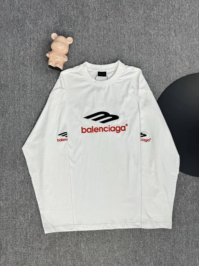 Premium Edition, Different from Currency, Paris 25Ssm Logo Embroidered Long Slee