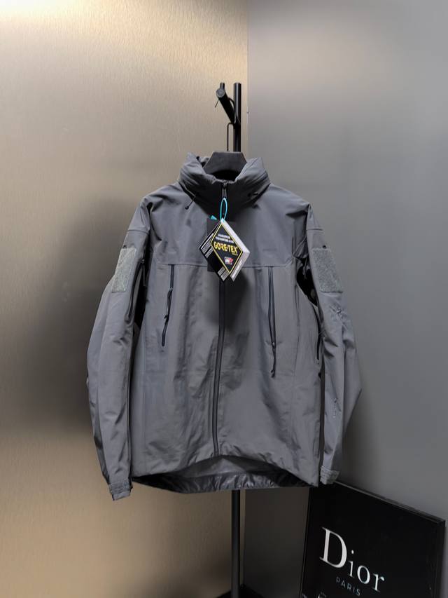 The top-of-the-line Arcteryx Leaf Aha Gen2 with black military bird details. The