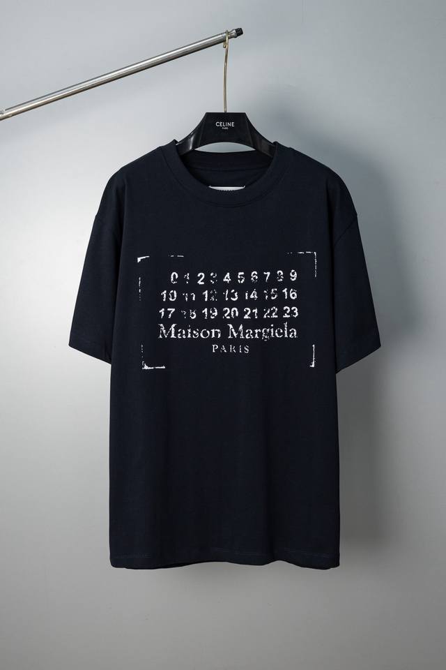 2048 High-end Maison Margiela 24Fw distressed shattered print short-sleeved T-sh