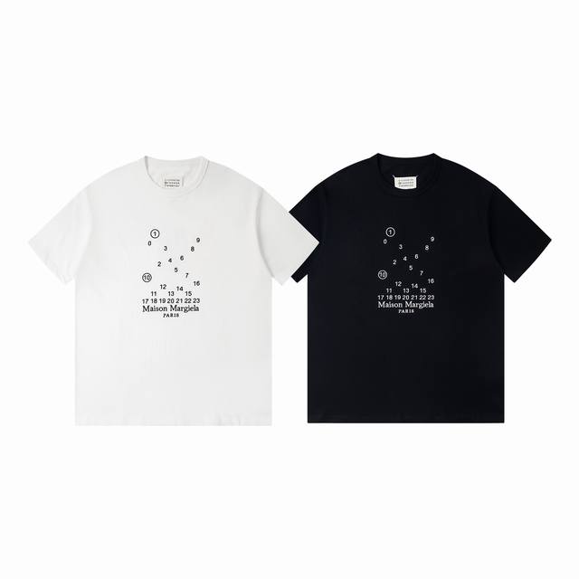 2043 High-end Maison Margiela 25Ss short-sleeved embroidered T-shirt with random