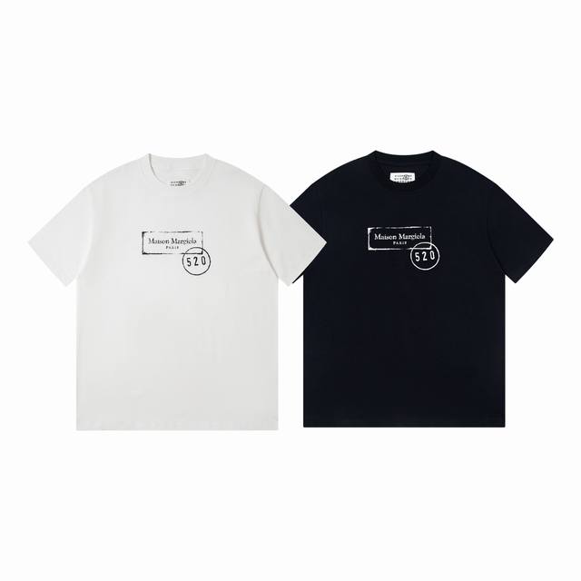 2035 High-end Maison Margiela 25Ss new 520 limited edition printed short-sleeved