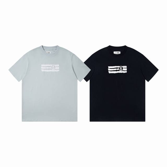 2034 High-quality Maison Margiela short-sleeved graffiti digital logo T-shirt. C