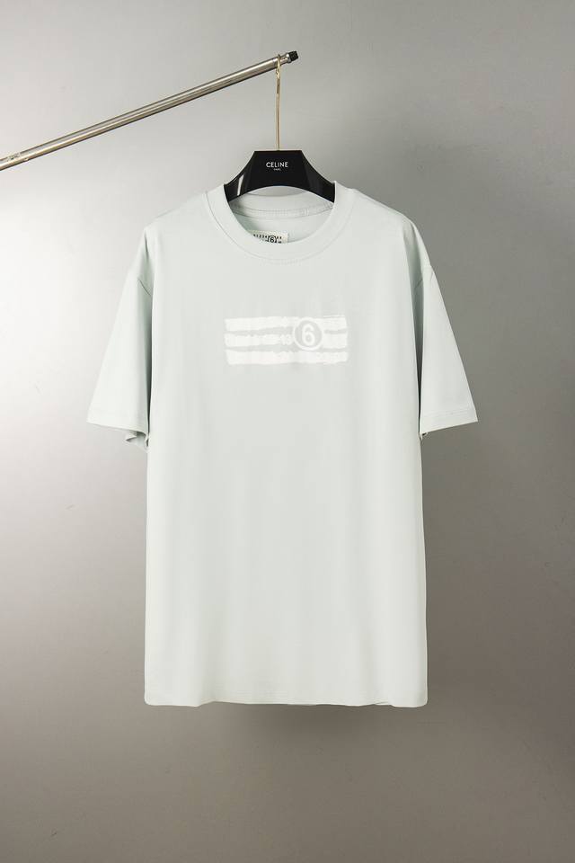 2034 High-quality Maison Margiela short-sleeved graffiti digital logo T-shirt. C