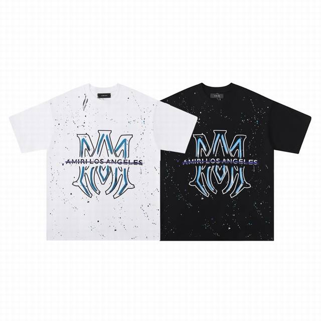 6058 Fabric: 260g double yarn Amiri 2025 spring and summer new style logo round