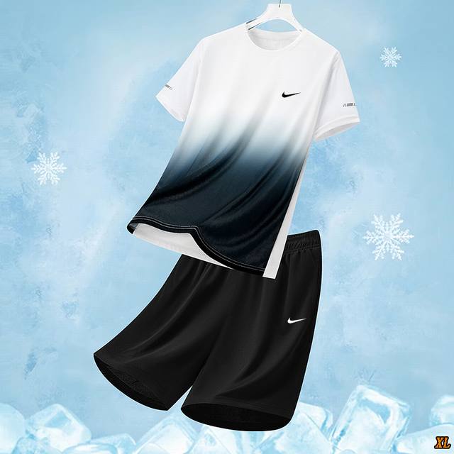 Nike exclusive real shot of the new summer high-quality quick-drying gradient ca