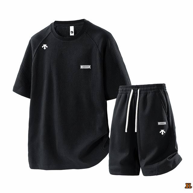 Descente exclusive real shot of the new summer high-quality large-size short-sle