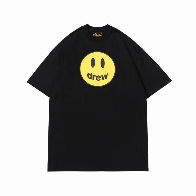 Drew House classic smiley face short-sleeved T-shirt Fabric: 240g double yarn hi