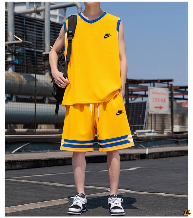 Nike exclusive real shot of the new summer high-quality sports short-sleeved T-s