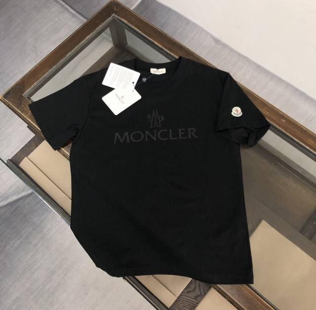 Moncler 2025 new men's round-neck short-sleeved couple's T-shirt. High-quality,
