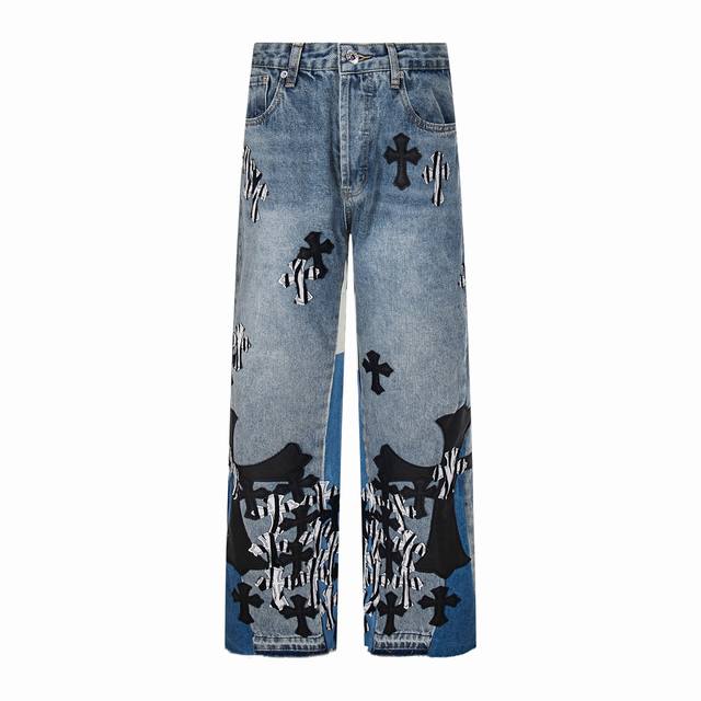 High-quality Chrome Hearts x Gallery Dept. collaboration, leather-labeled cross-