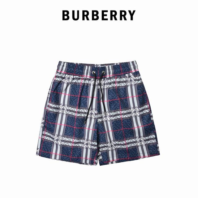 Burberry Classic Large Plaid Beach Shorts. These shorts feature a thin design, s