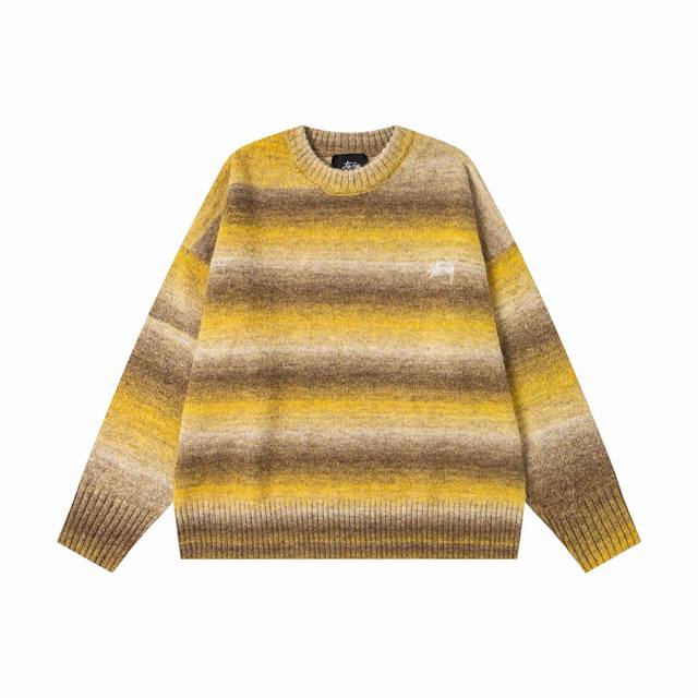 Style 508 Available now Stussy American trendy brand Fw25 retro gradient print s