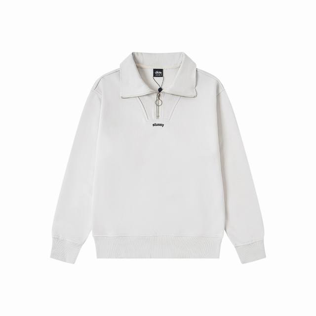 Style 643 Available now Stussy American trendy brand straight loose fit half zip