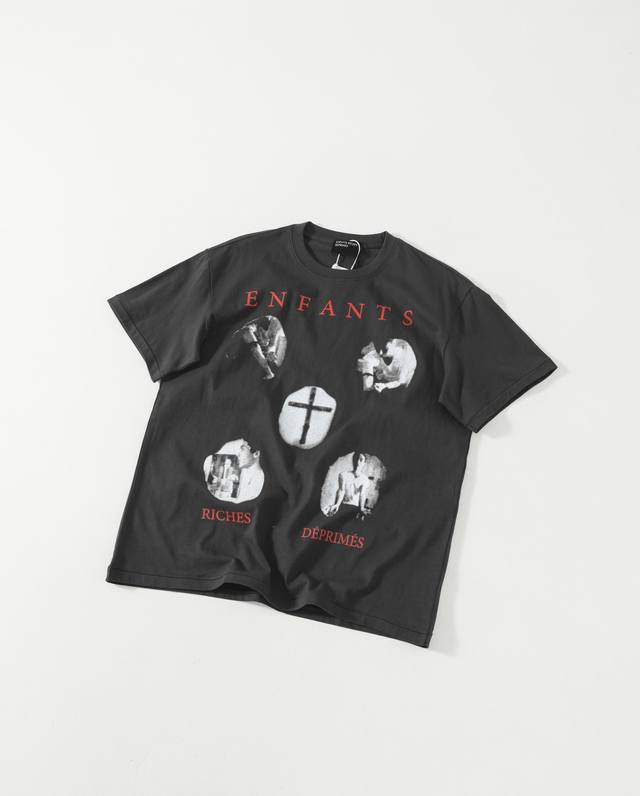Enfants Riches Deprimes Erd, a vintage pair of heavyweight cotton short-sleeved