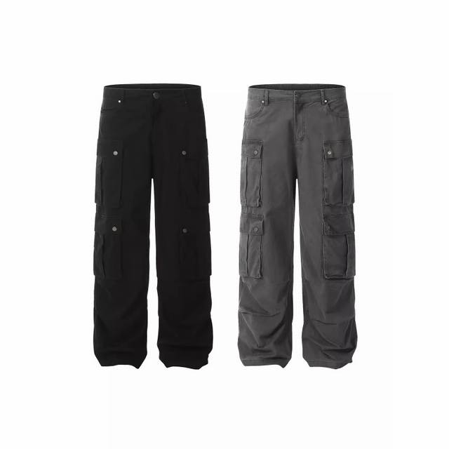 Style No.-912 Cleanfit new heavy enzyme sanded American retro workwear multi-poc