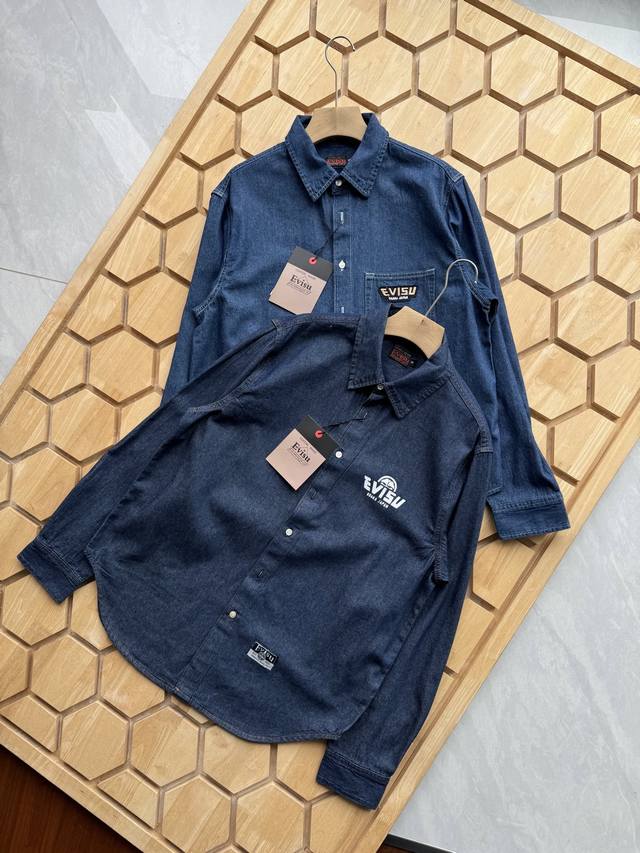 Evisu Fushen's new 2025 spring arrival, a unisex casual sports shirt with a popu