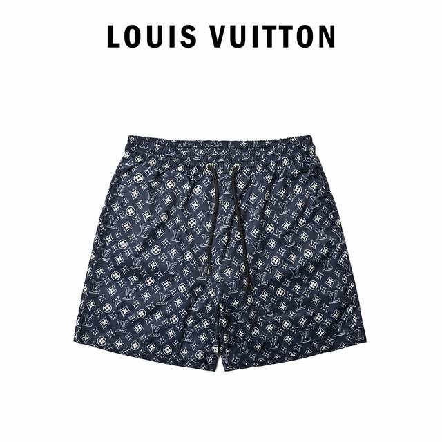 Louis Vuitton jacquard beach shorts in a high-density silk jacquard fabric, a 10