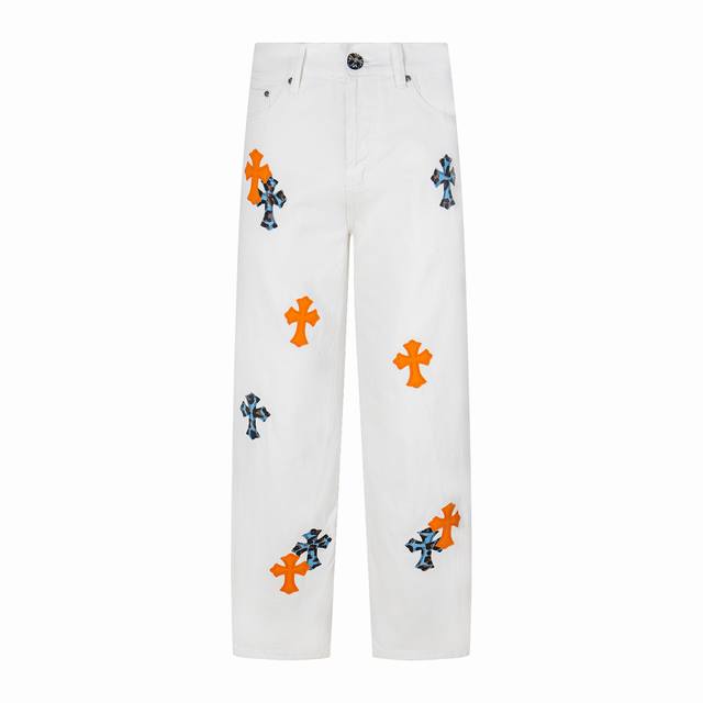 High-version Chrome Hearts St.Barth limited edition orange and blue leopard prin