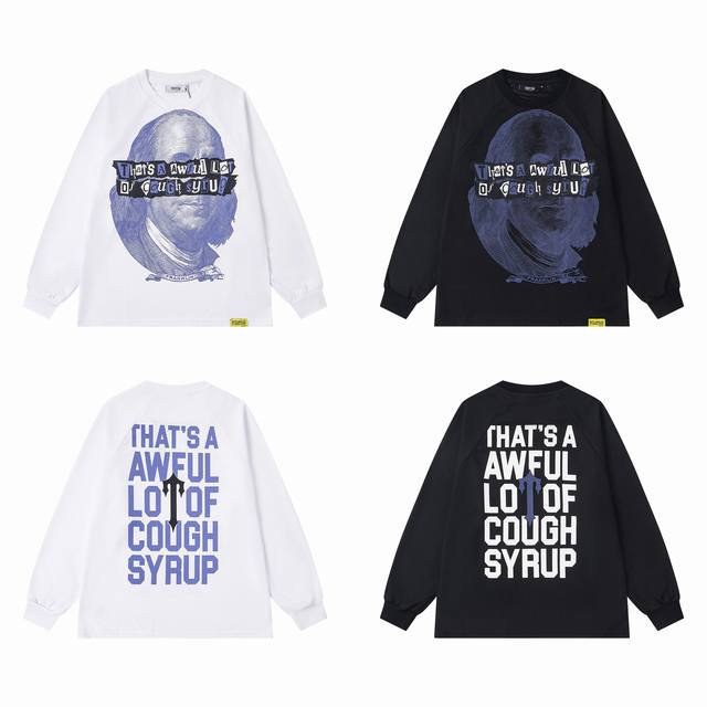 T107 Trapstar American fashion autumn and winter new loose cotton waffle long-sl