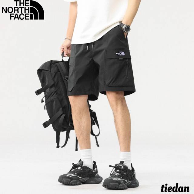 The North Face summer new style, men's elastic waist drawstring retro Japanese s